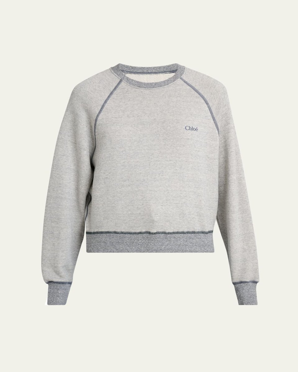 Chine Cotton Fleece Sweatshirt